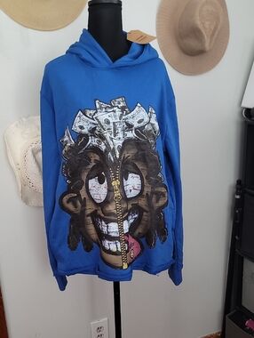 NWT Motion Studios Royal Blue Progress Hoodie